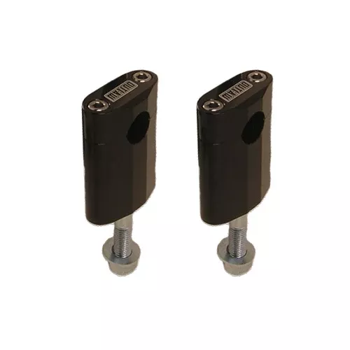 Universial Handlebar Mounts Riser Clamp 1 1/8" Black - Tall