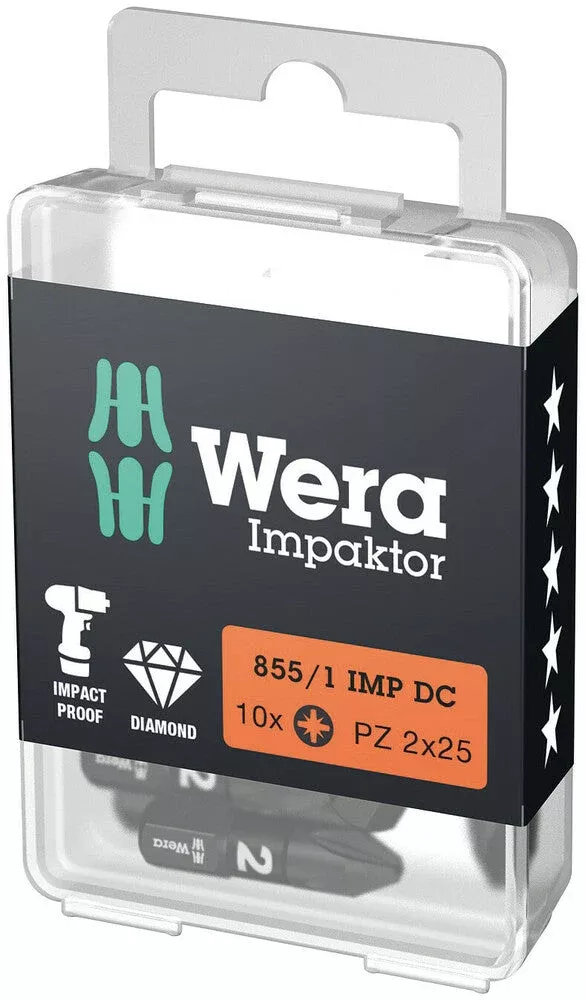 Wera Tools - 855/1 IMP DC PZ DIY Impaktor bits