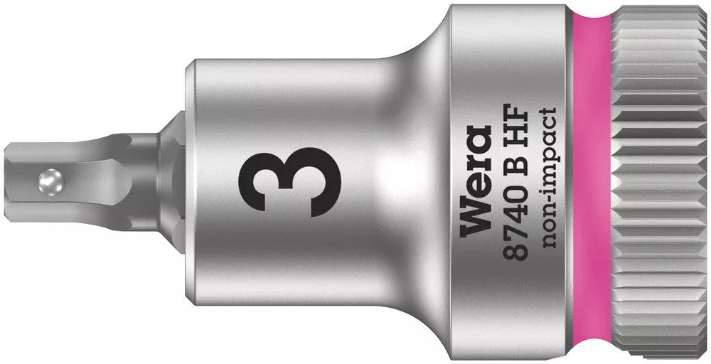 Wera Tools - 8740 B HF Zyklop bit socket with holding function, 3/8" drive