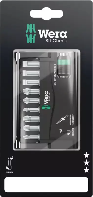 Wera Tools - Bit-Check 10 Universal 3 SB