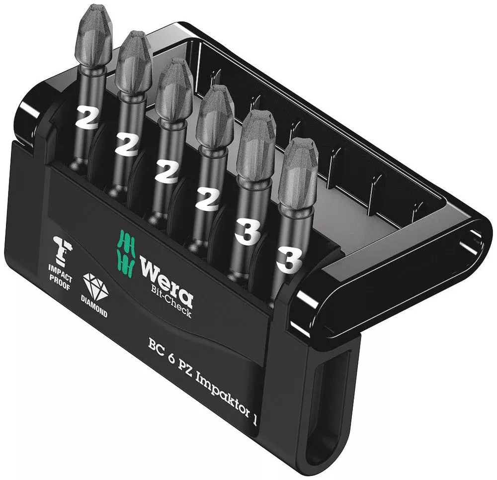 Wera Tools - Bit-Check 6 PZ Impaktor 1