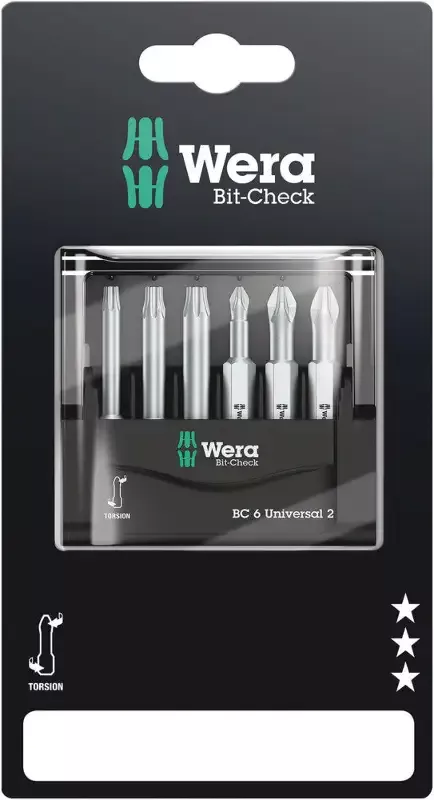 Wera Tools - Bit-Check 6 Universal 2 SB