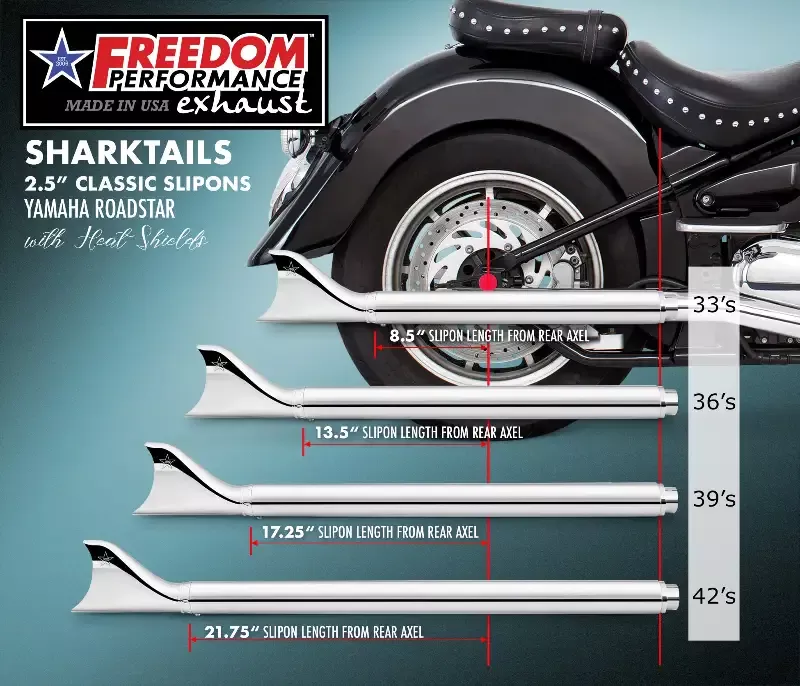 YAMAHA ROADSTAR 2.5″ CLASSIC SLIP-ONS