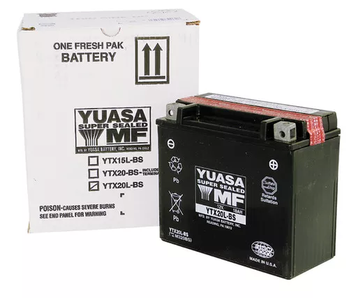 Yuasa YTX20L-BS Sealed High Performance Battery